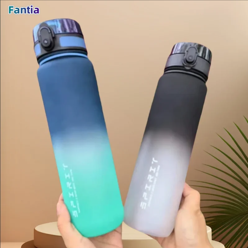 Outdoor Camping Water Jug - 500ML/650ML/1000ML Large Capacity Sports Bottle Motivational