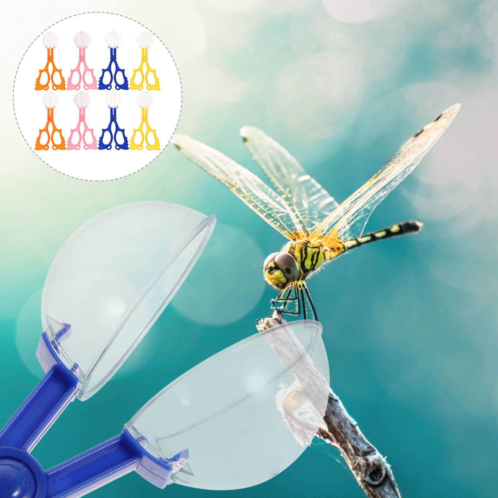 Outdoor Camping Toys - 8Pcs Insect Catcher Scissors Kids Outdoor