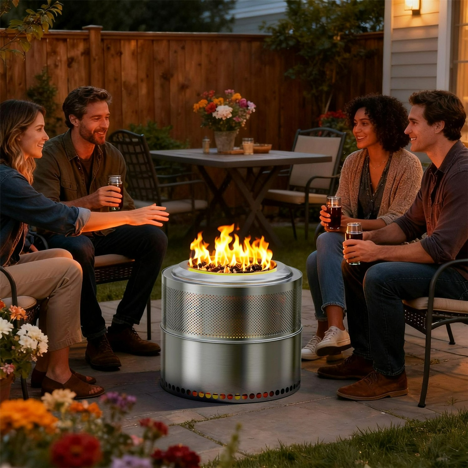 Outdoor Camping Stove - 50 CM Smokeless Camping Fire Pit
