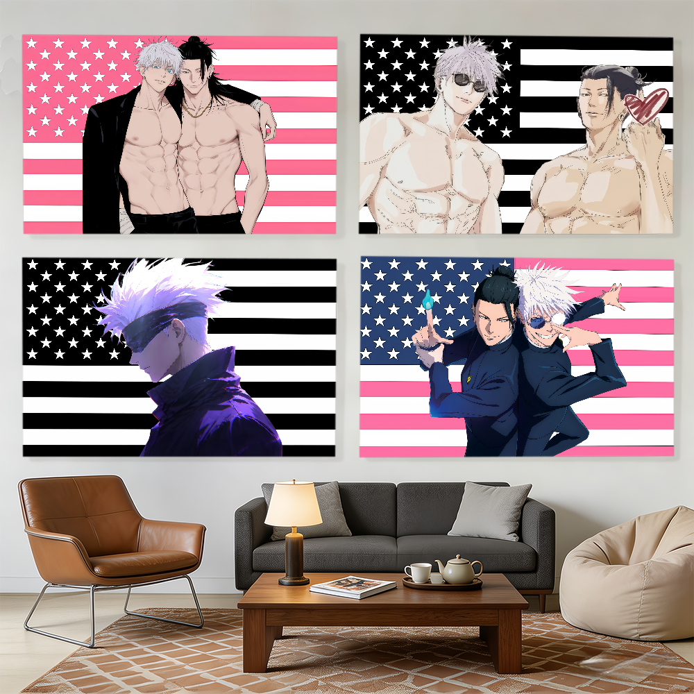 Outdoor Camping Anime - Anime Jujutsu Kaisen flag Decorative Banners