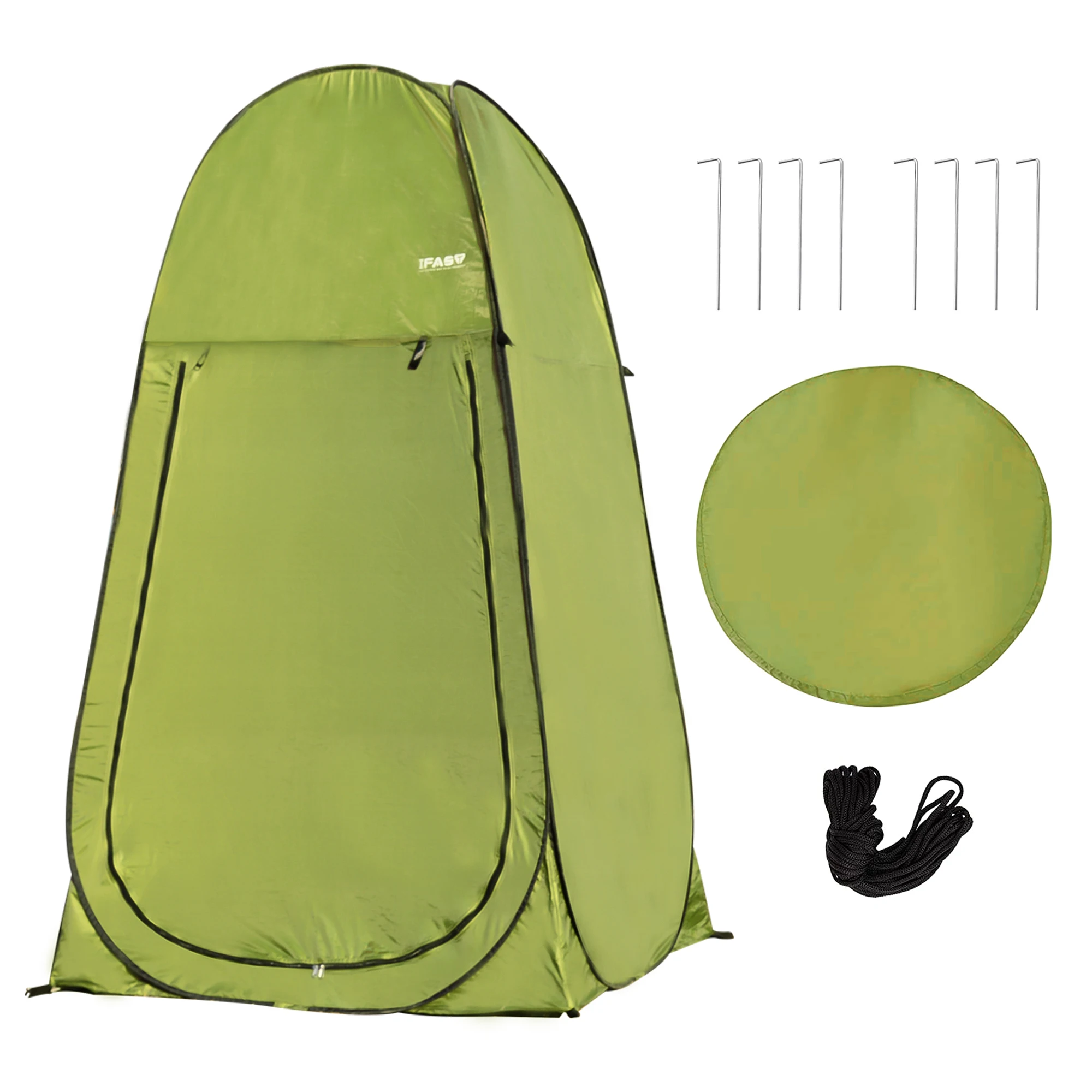 Outdoor Camping Toilet Tent - Camping Shower Tent 7FT Instant Level
