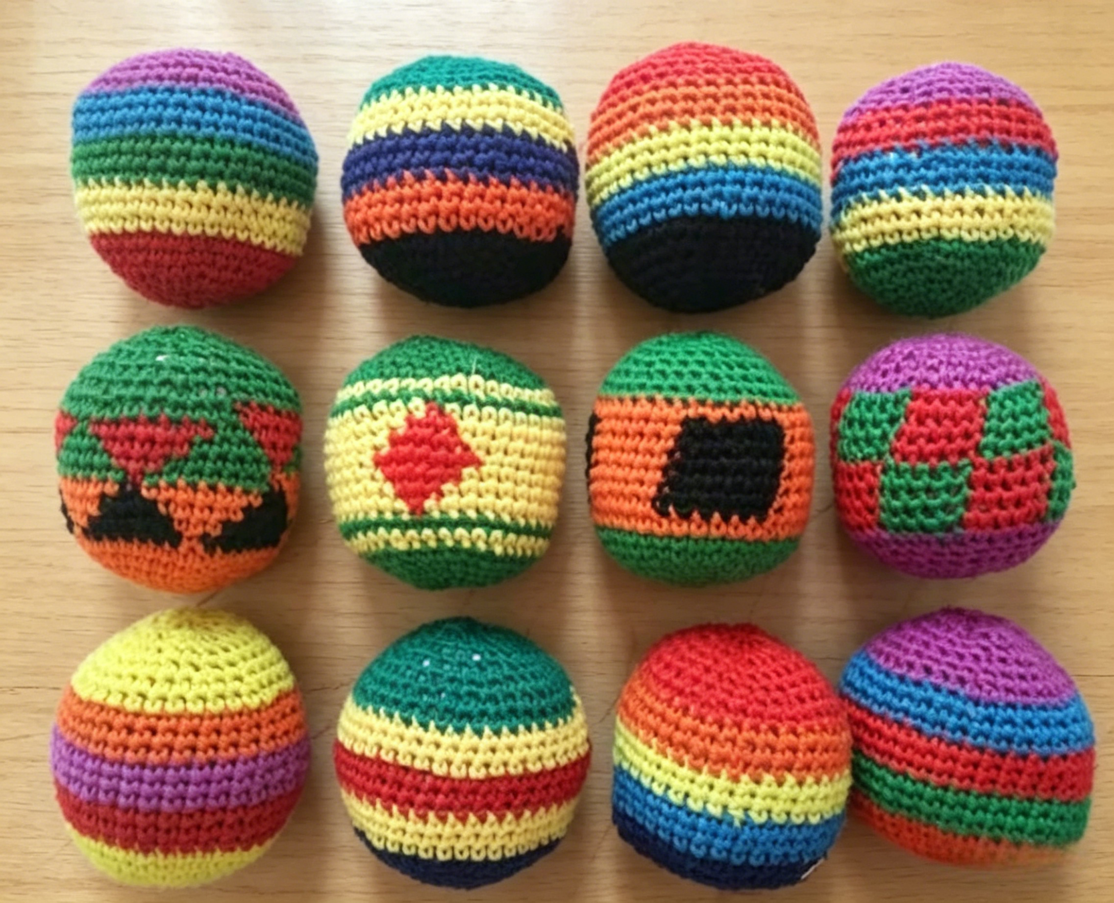 Outdoor Camping Toys - Soft Handmade Sacks for Footbag Juggling