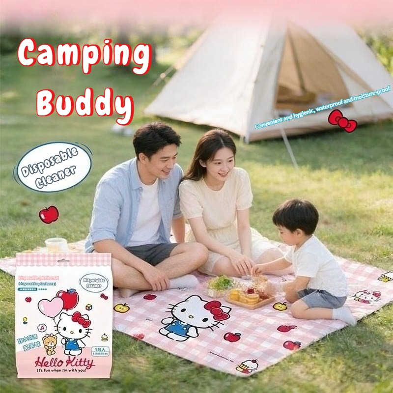 Outdoor Camping Mat Waterproof - Sanrio Kawaii Hello Kitty Waterproof Picnic