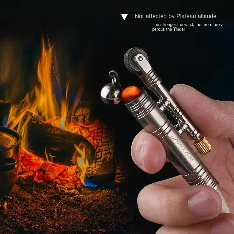 Fire Starter Flint - New Metal Windproof Match Rope Kero