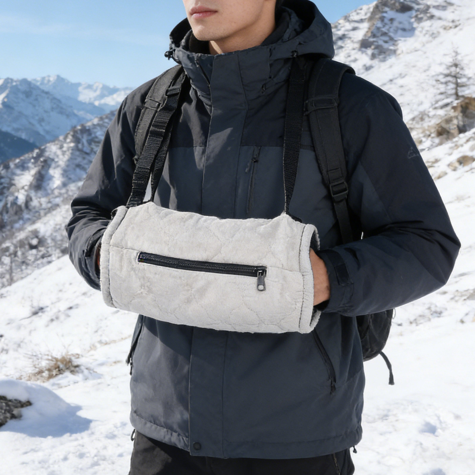 Outdoor Camping Essential Gear - Football Hand Warmer Pouch Thick Warm