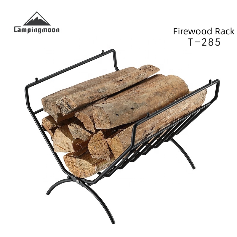 Outdoor Camping Table Foldable - T-285 Outdoor Iron Firewood Storage Rack