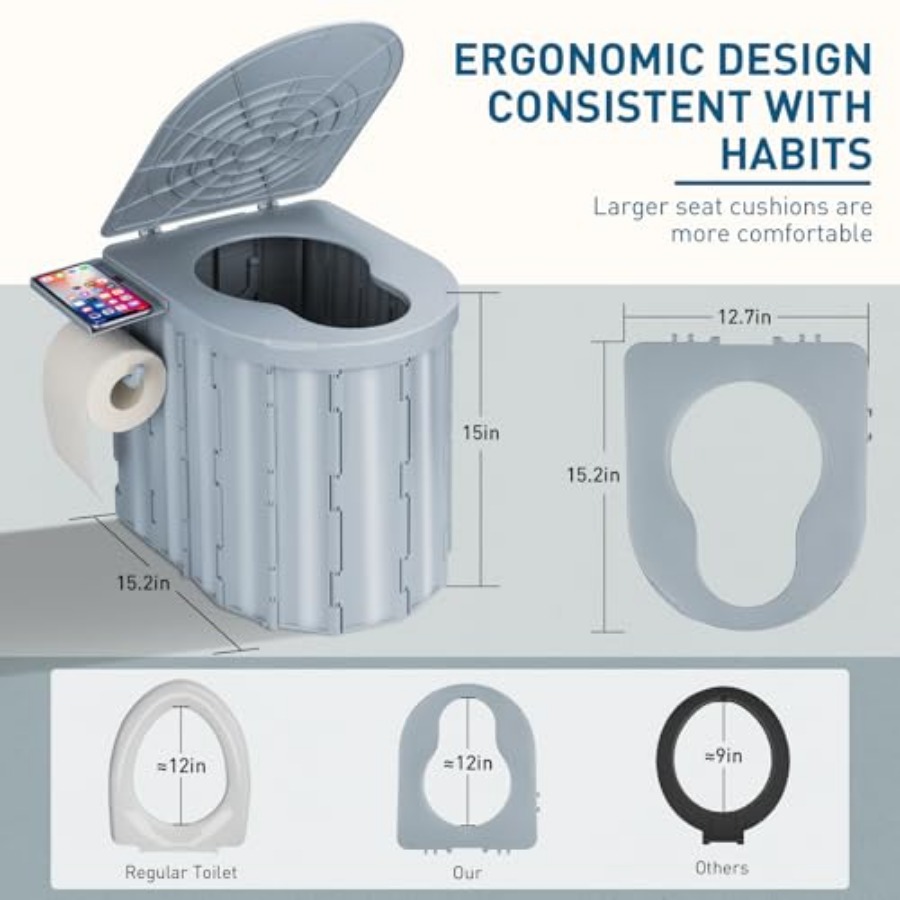 Portable Camping Toilet with P – Outdoor Camping Toilet Tent Bewertung und Preis