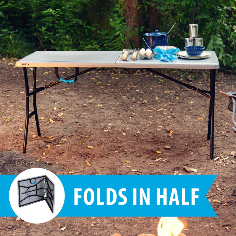 5-Foot Foldable Utility Table  – Outdoor Camping Table Foldable Bewertung und Preis