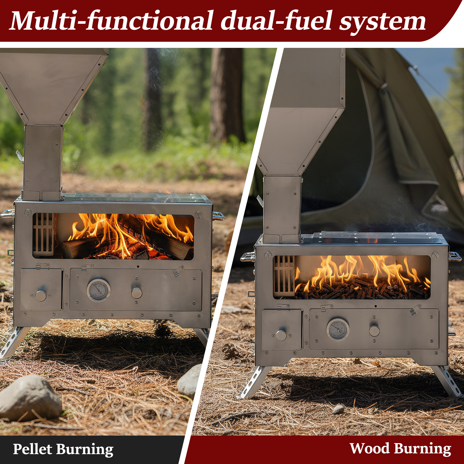 Wood Stove with Chimney Pipe P – Outdoor Camping Stove Bewertung und Preis