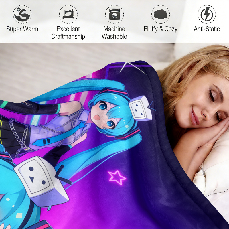 Hatsune Miku Flannel Blanket,  – Outdoor Camping Anime Bewertung und Preis