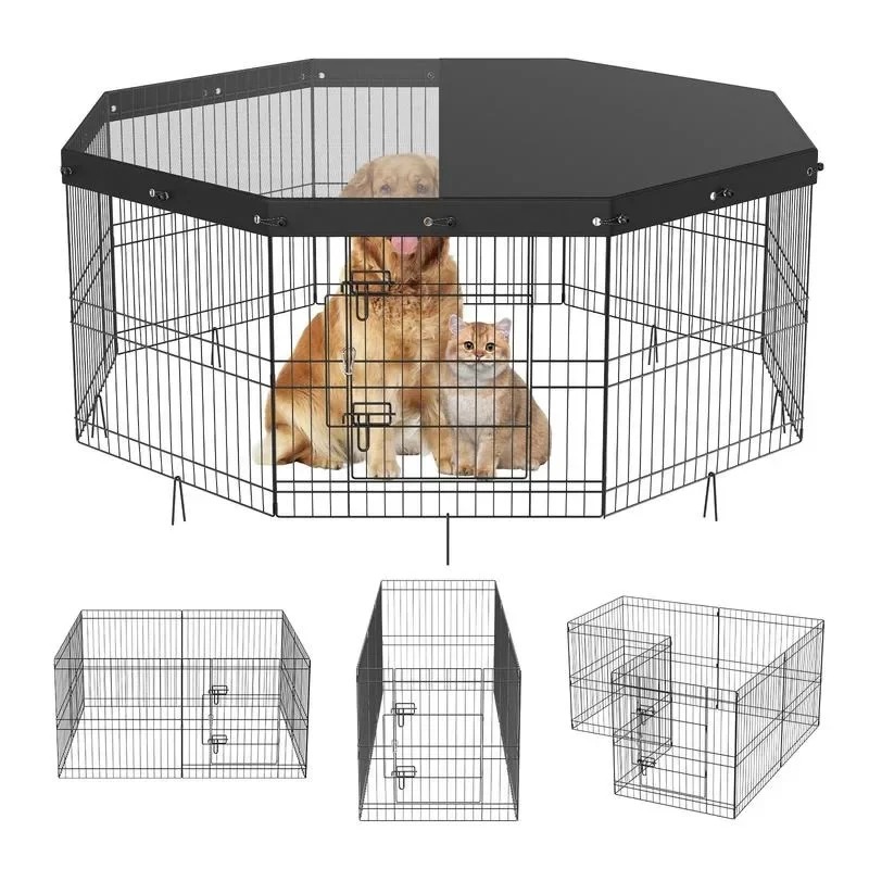 Dog Playpen, 8 Panels Foldable – Outdoor Camping Dog Kennel Bewertung und Preis