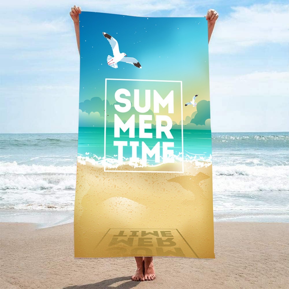Letter Palm Tree Beach Towel 1 – Camp Towel Microfiber Bewertung und Preis