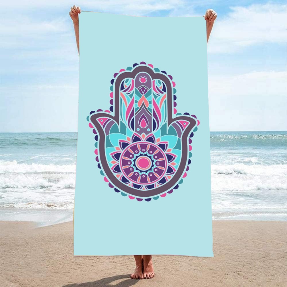 HAMSA Pattern Beach Towel27x55 – Camp Towel Microfiber Bewertung und Preis