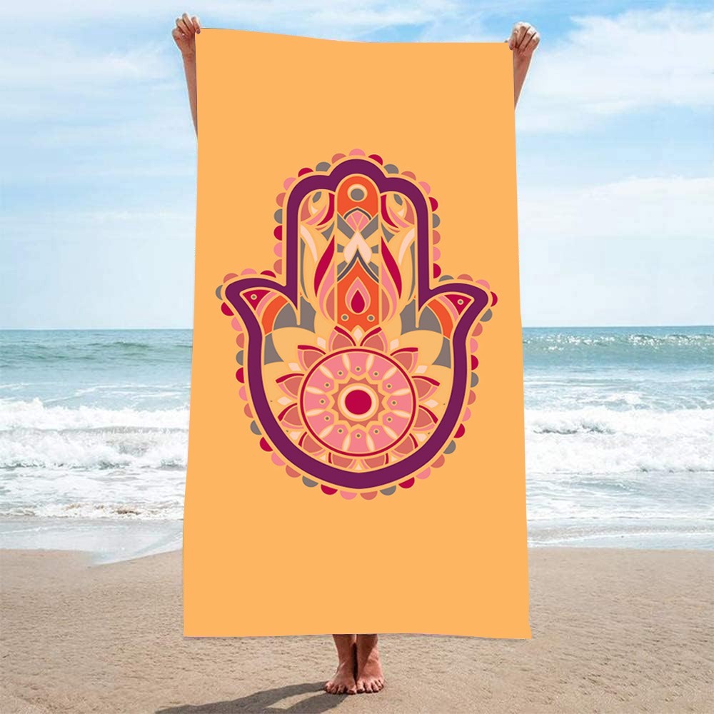 HAMSA Pattern Beach Towel27x55 – Camp Towel Microfiber Bewertung und Preis