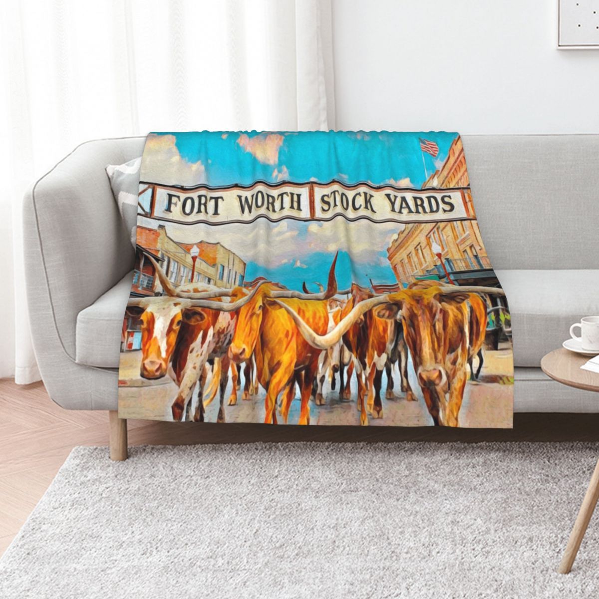 Fort Worth, Texas Throw Blanke – Outdoor Camping In Texas Bewertung und Preis