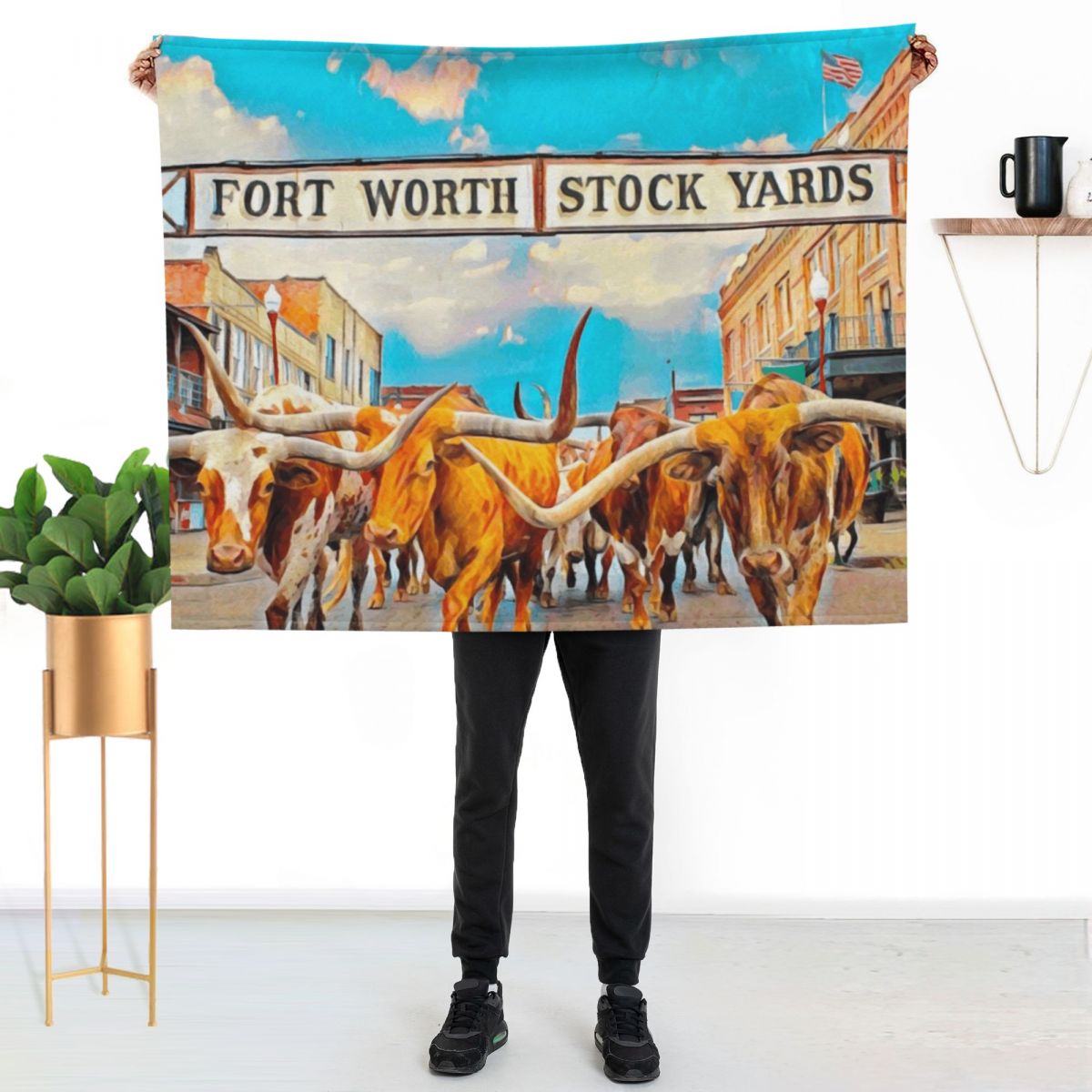 Fort Worth, Texas Throw Blanke – Outdoor Camping In Texas Bewertung und Preis