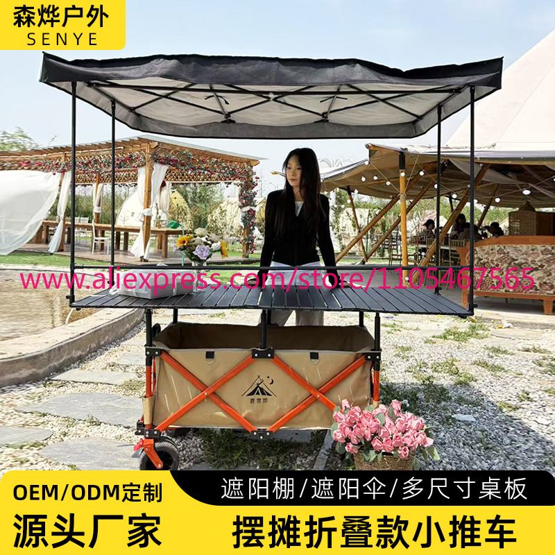 1PCS camper stall large foldab – Outdoor Camping Table Foldable Bewertung und Preis