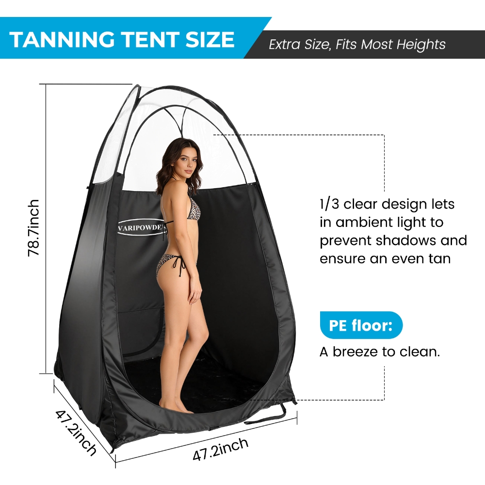 Black Spray Tanning Tent Porta – Outdoor Camping Toilet Tent Bewertung und Preis
