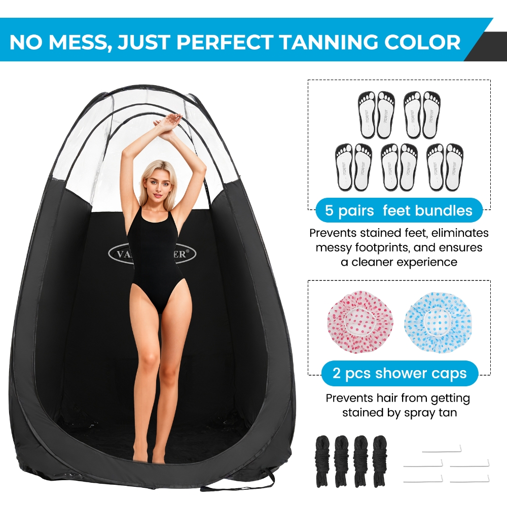 Black Spray Tanning Tent Porta – Outdoor Camping Toilet Tent Bewertung und Preis