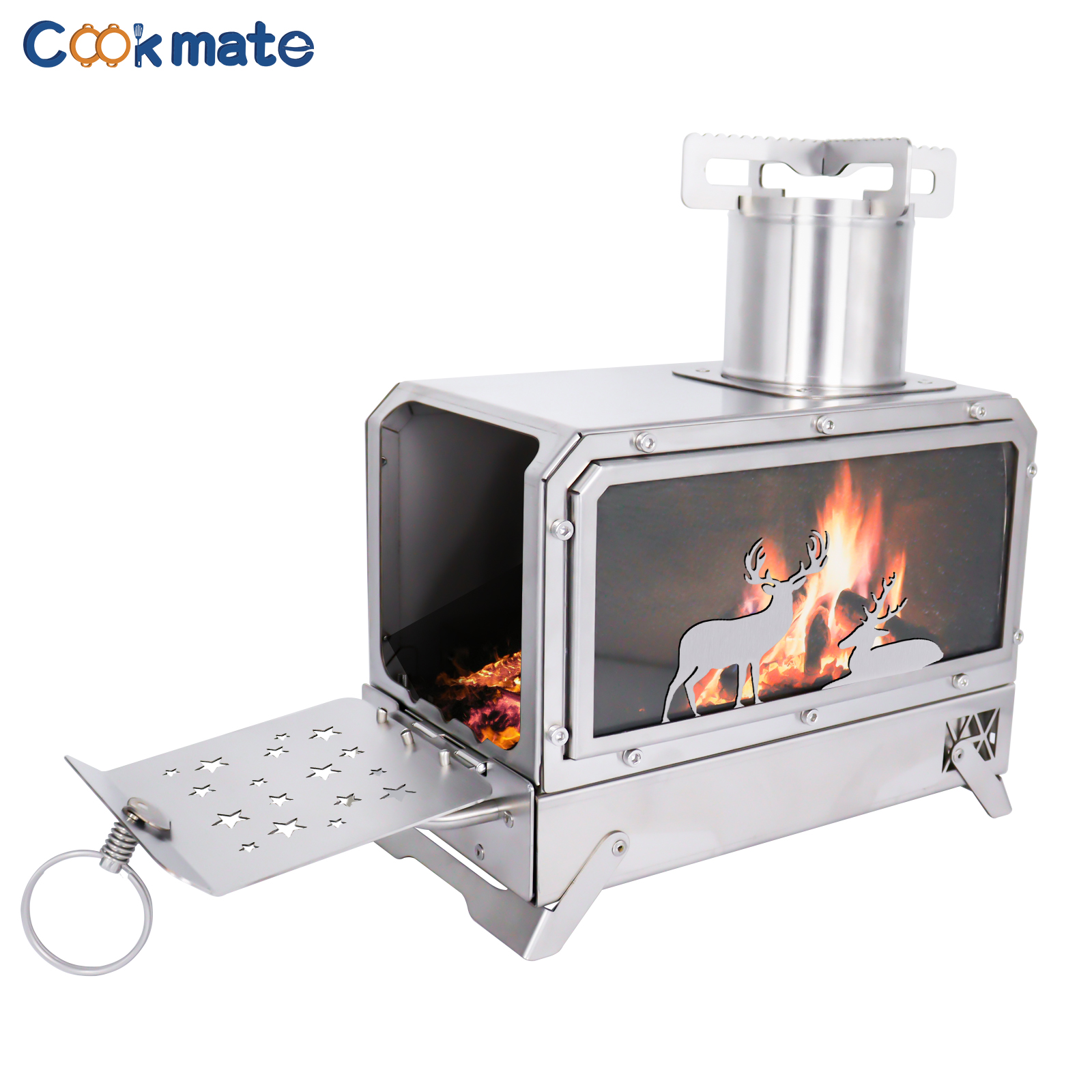 Stainless steel folding firewo – Outdoor Camping Stove Bewertung und Preis
