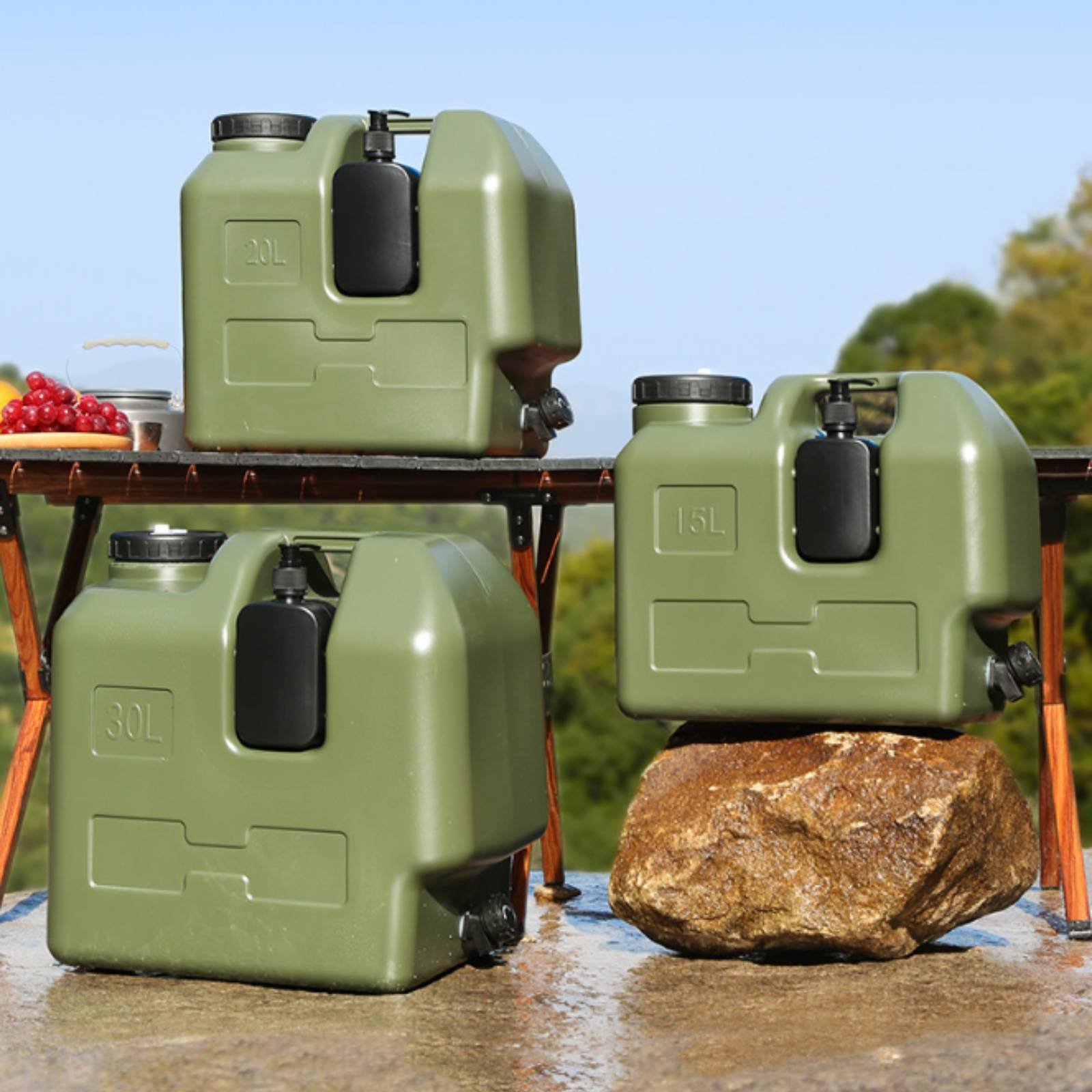 Water Container with Spigot Fo – Outdoor Camping Water Jug Bewertung und Preis