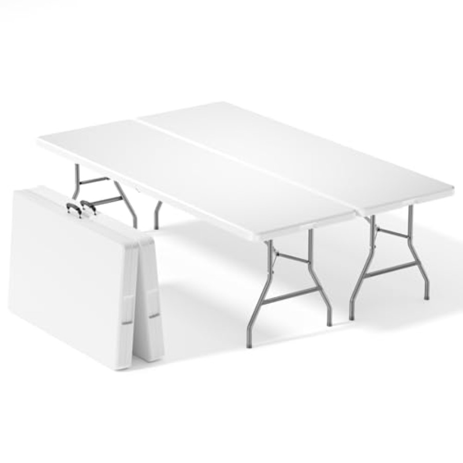 8 FT Folding Picnic Table 2 Pa – Outdoor Camping Table Foldable Bewertung und Preis
