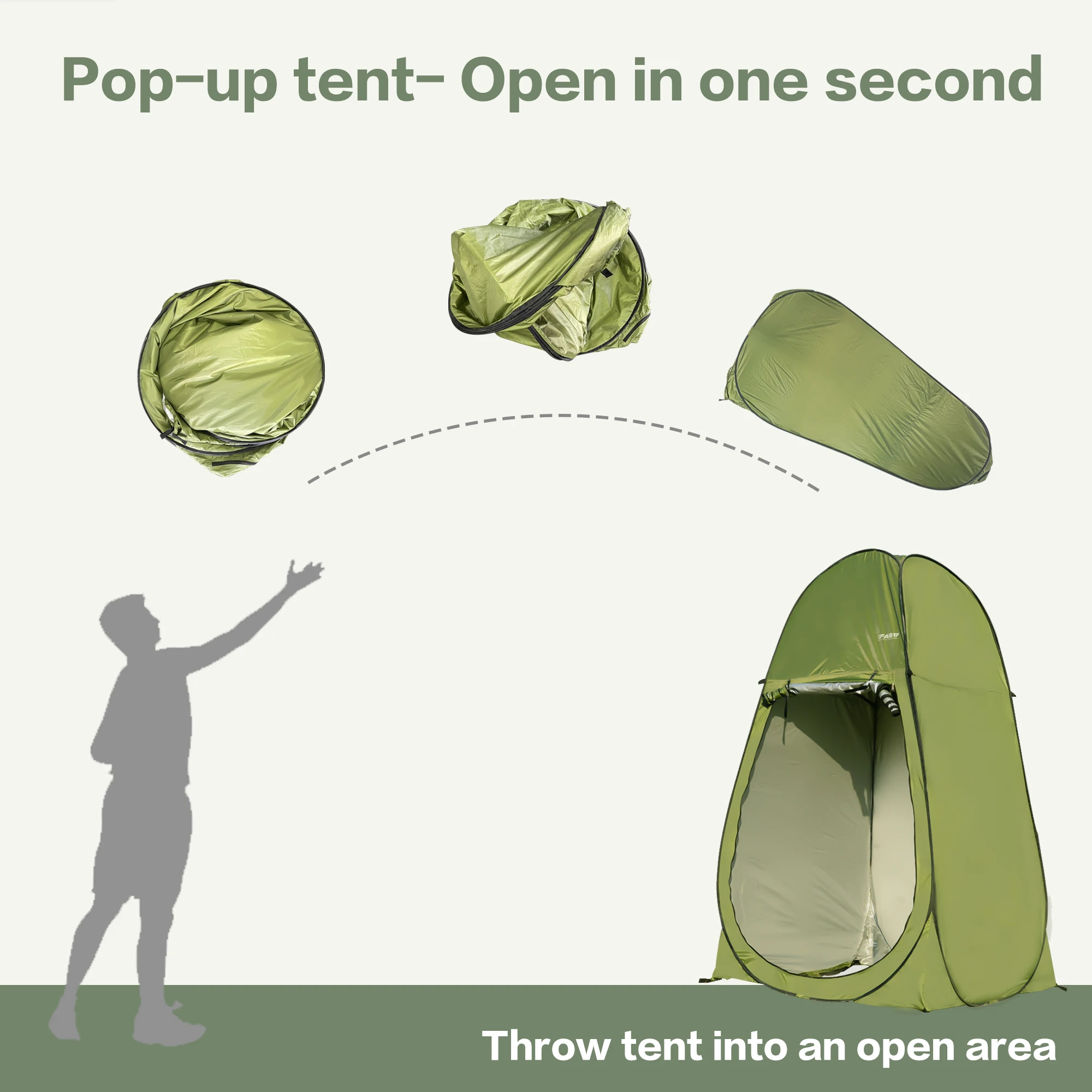 Camping Shower Tent 7FT Instan – Outdoor Camping Toilet Tent Bewertung und Preis