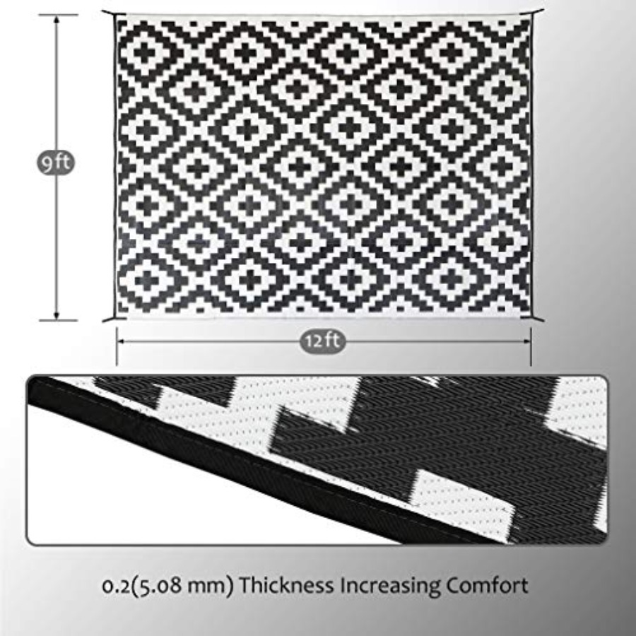 Waterproof Outdoor Rug 9x12 ft – Outdoor Camping Decke Bewertung und Preis