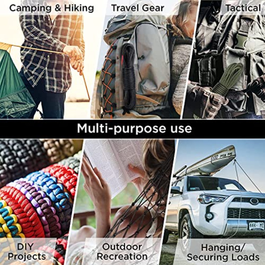 Tactical paracord rope for sur – Outdoor Camping Essential Gear Bewertung und Preis