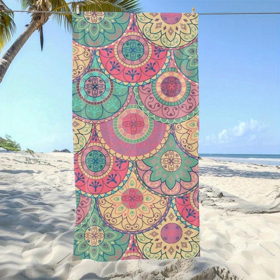 Vibrant Mandala Beach Towel Mi – Camp Towel Microfiber Bewertung und Preis