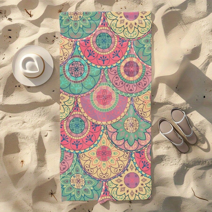 Vibrant Mandala Beach Towel Mi – Camp Towel Microfiber Bewertung und Preis