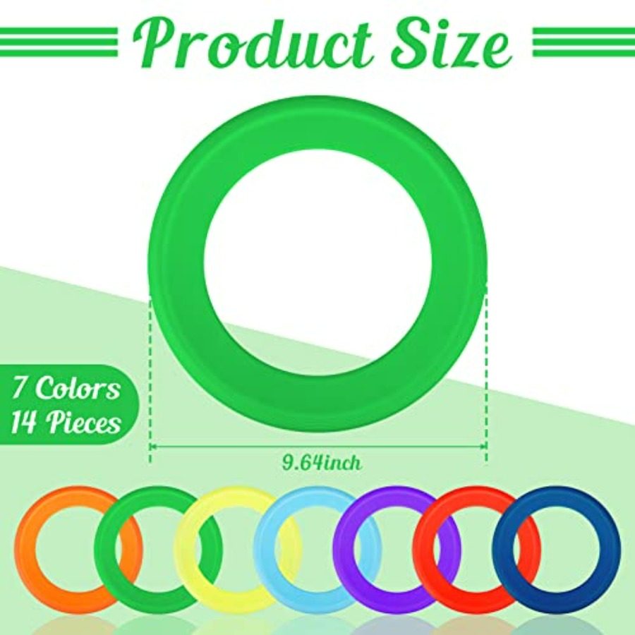 14 Pack Flying Rings Bulk for  – Outdoor Camping Toys Bewertung und Preis