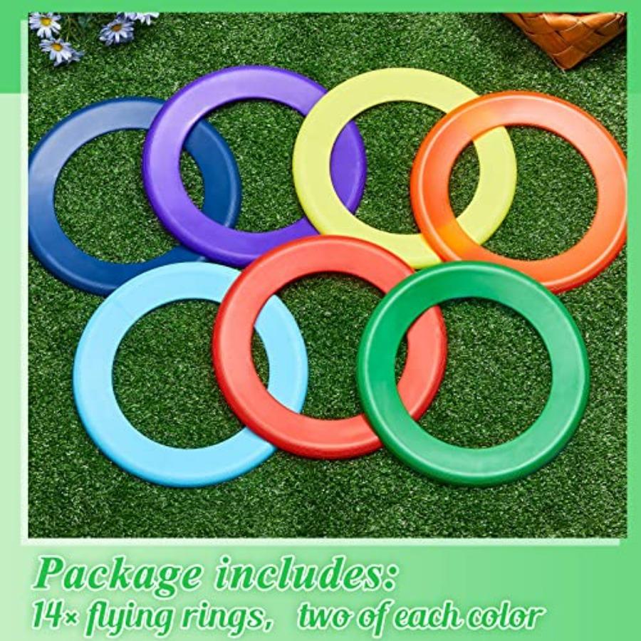 14 Pack Flying Rings Bulk for  – Outdoor Camping Toys Bewertung und Preis