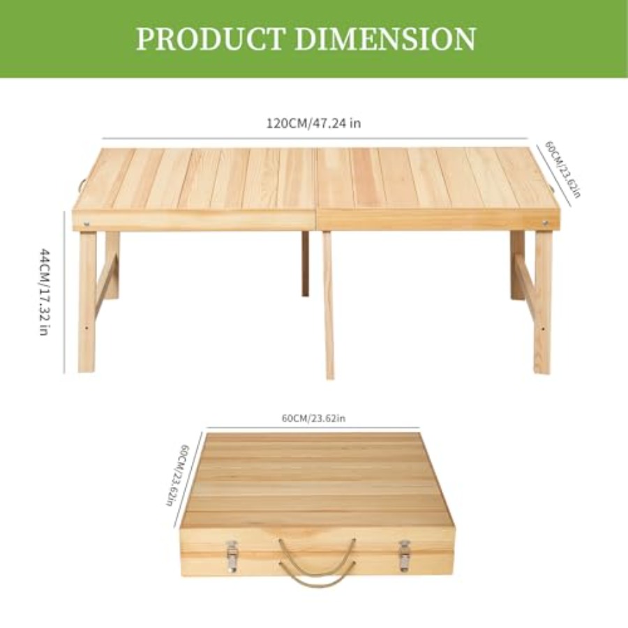 Foldable Boho Wooden Picnic Ta – Outdoor Camping Table Foldable Bewertung und Preis