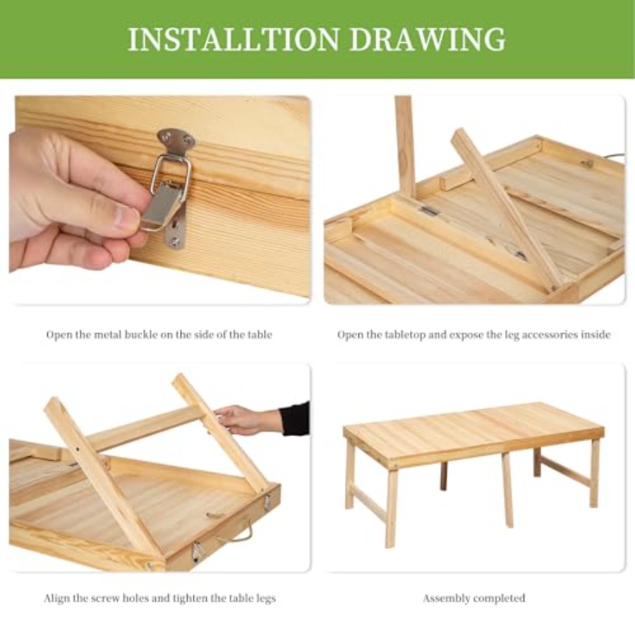 Foldable Boho Wooden Picnic Ta – Outdoor Camping Table Foldable Bewertung und Preis