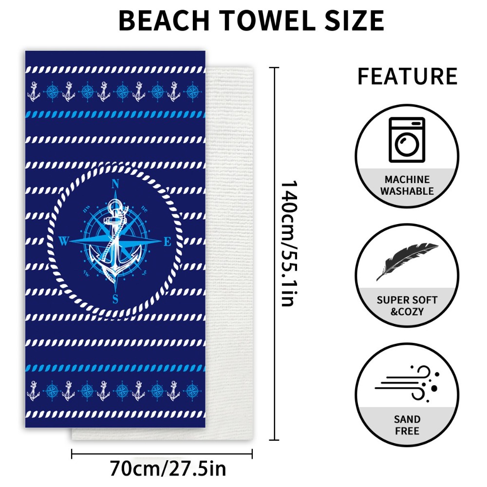 Anchor Beach Towel70x140CM Qui – Camp Towel Microfiber Bewertung und Preis