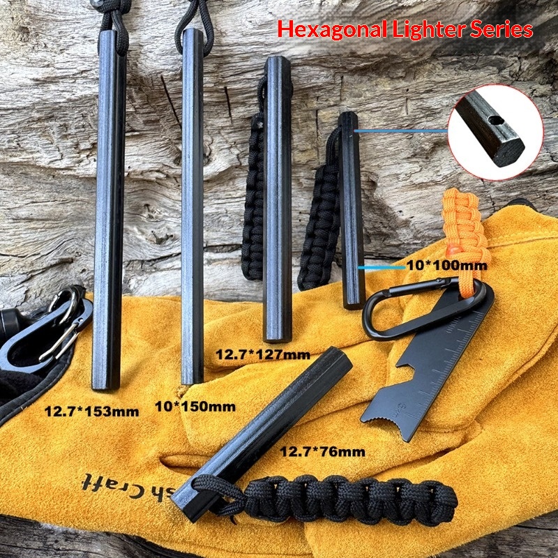 Hand Woven Rope Hexagonal Flin – Fire Starter Flint Bewertung und Preis