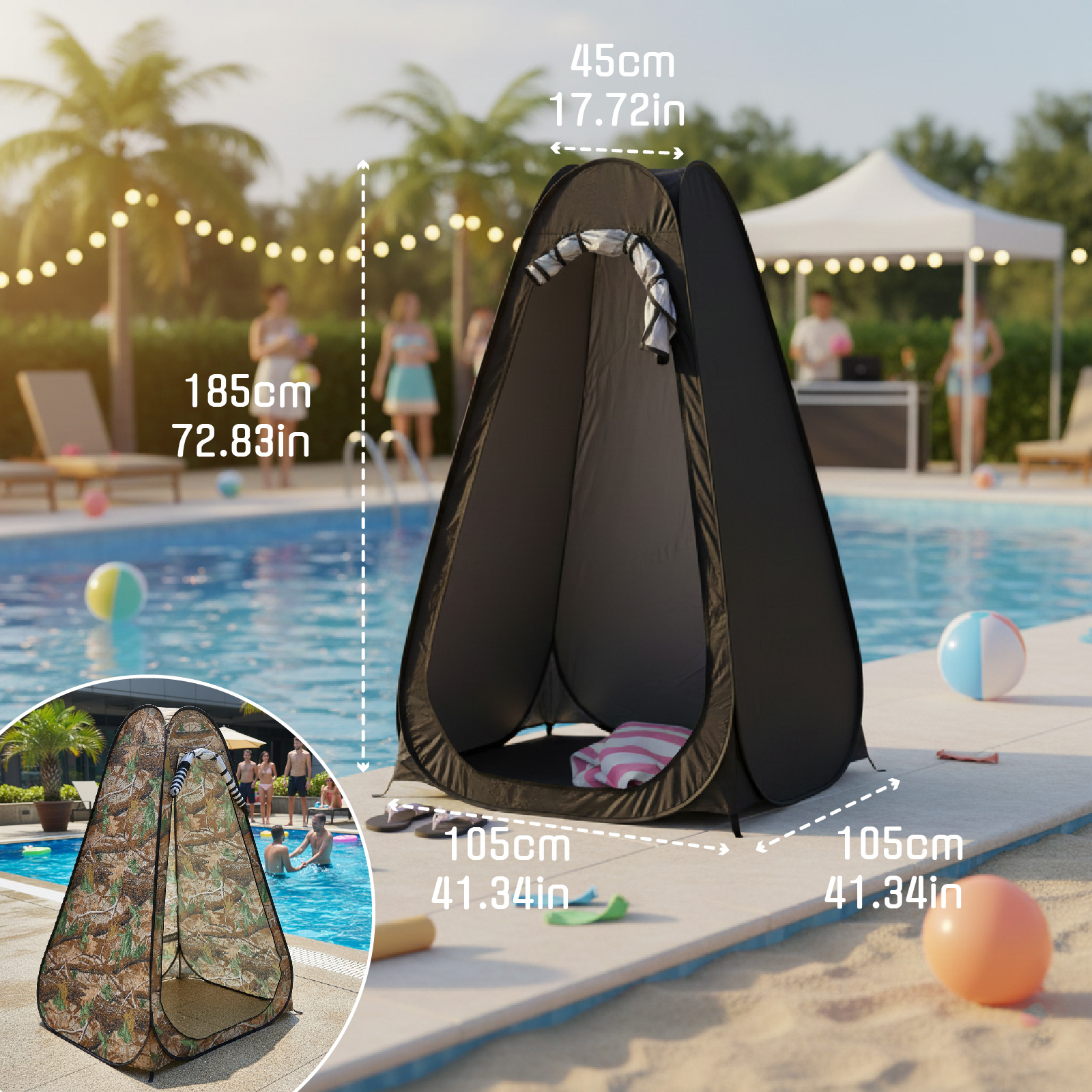Portable Pop-Up Privacy Tent f – Outdoor Camping Toilet Tent Bewertung und Preis