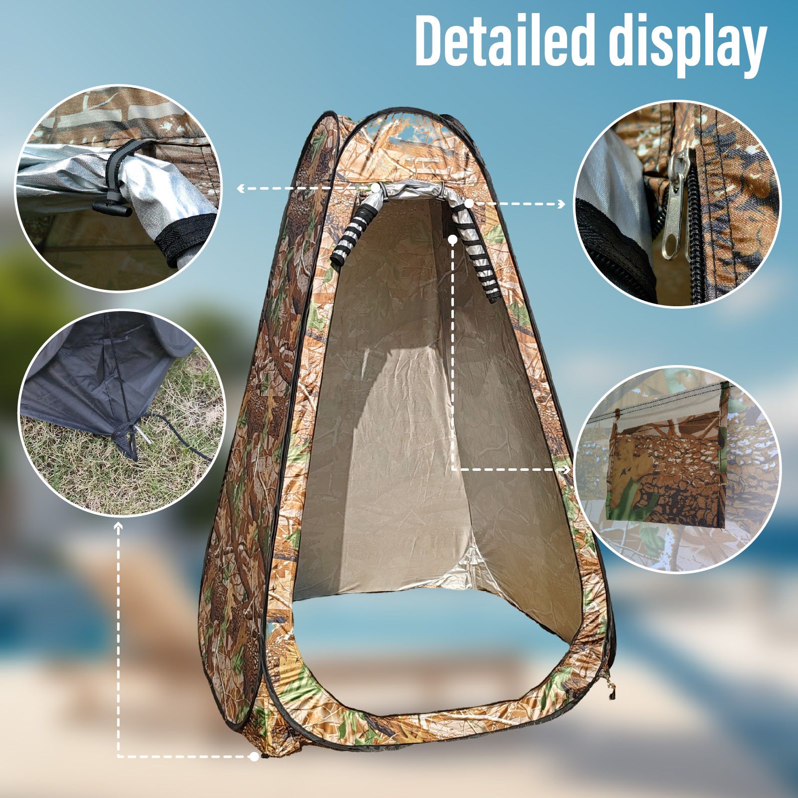 Portable Pop-Up Privacy Tent f – Outdoor Camping Toilet Tent Bewertung und Preis