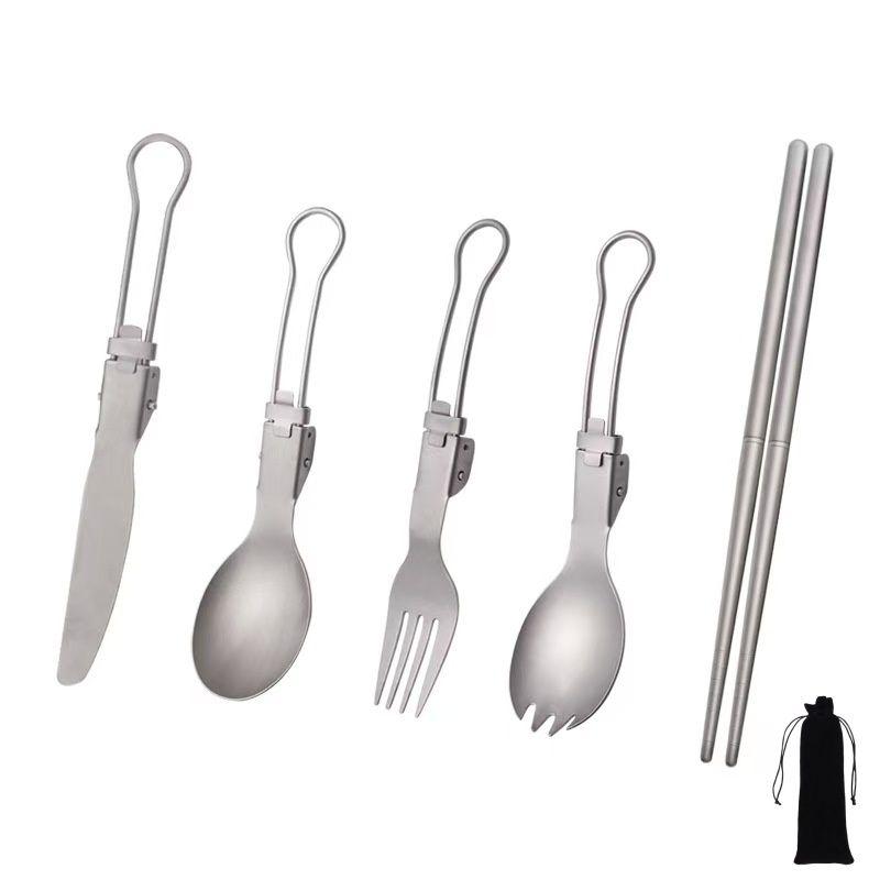 Titanium Foldable Utensil Set  – Outdoor Camping Uk Bewertung und Preis