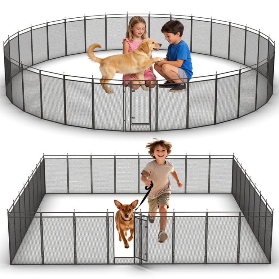 Dog Playpen with Safety Mesh,  – Outdoor Camping Dog Kennel Bewertung und Preis