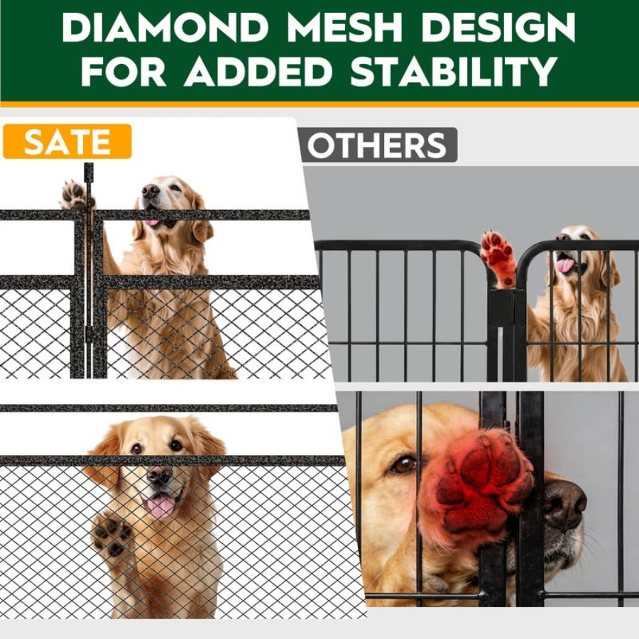 Dog Playpen with Safety Mesh,  – Outdoor Camping Dog Kennel Bewertung und Preis