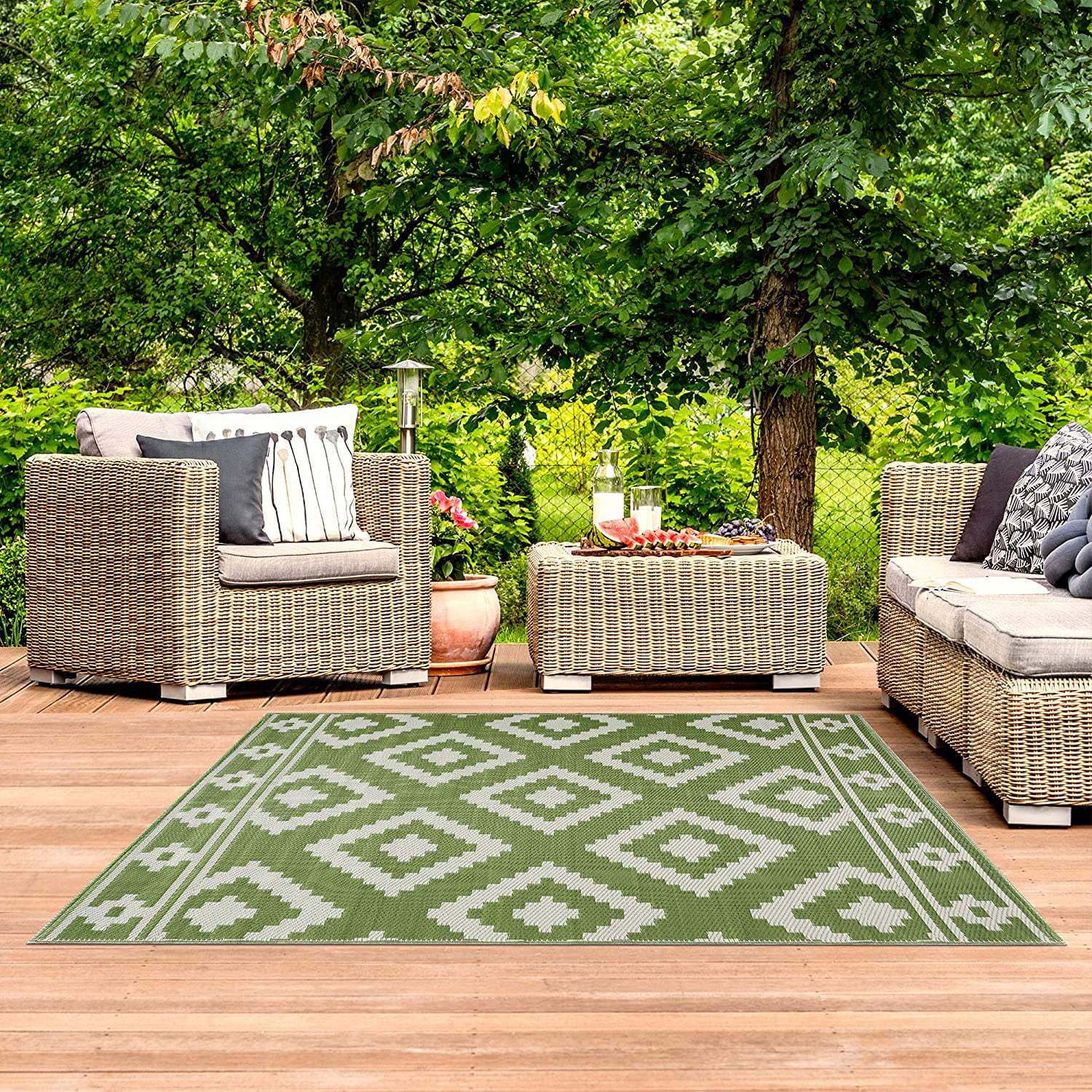 VIKAMA Outdoor Rugs for Garden – Outdoor Camping Decke Bewertung und Preis