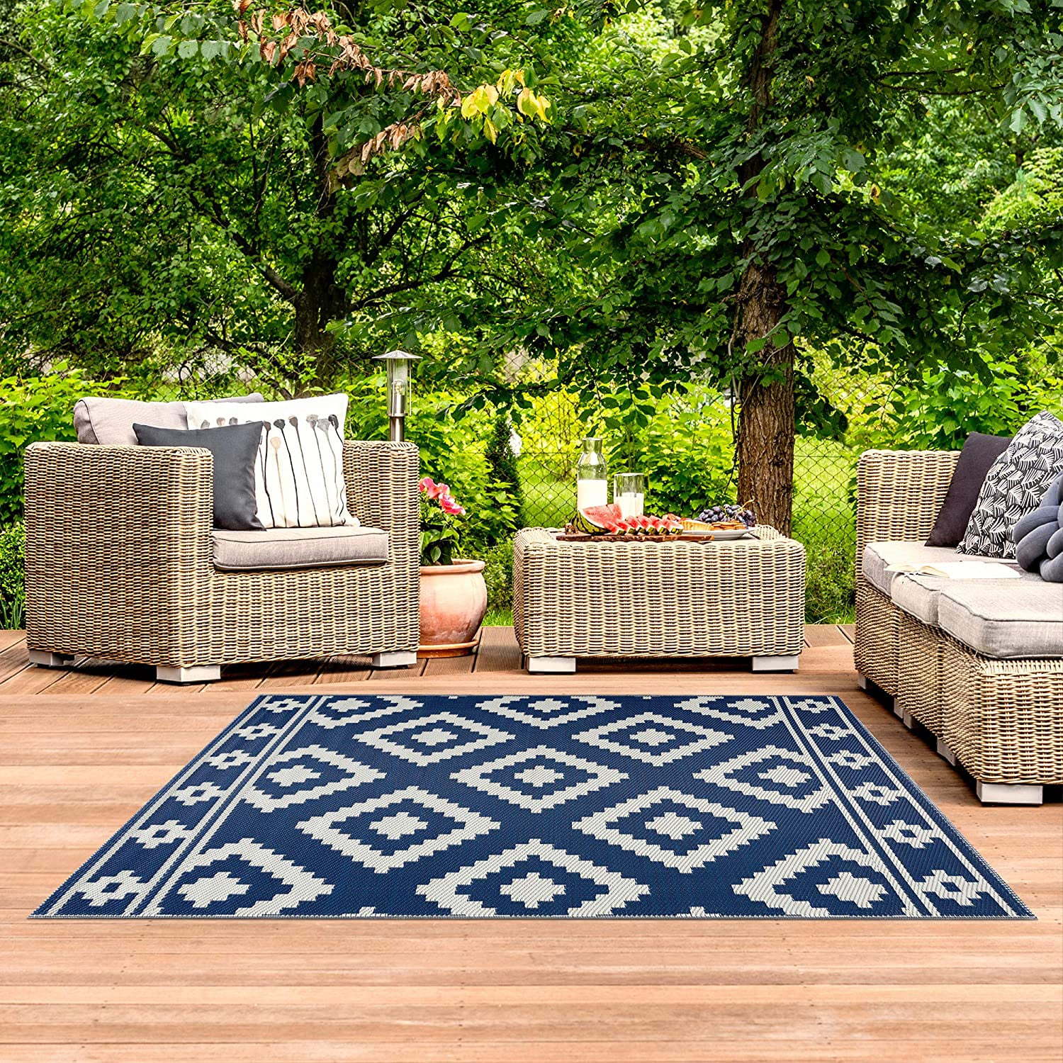 VIKAMA Outdoor Rugs for Garden – Outdoor Camping Decke Bewertung und Preis