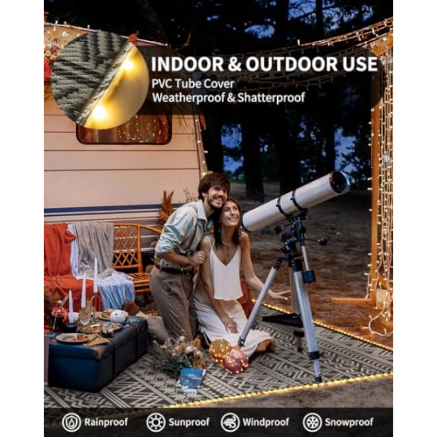 Outdoor 6x9 ft reversible wate – Outdoor Camping Rug With Led Lights Bewertung und Preis