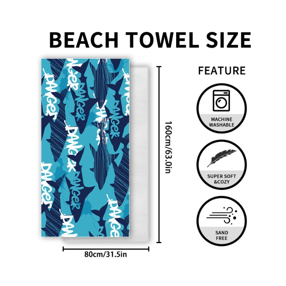 Fish Tail Print Beach Towels a – Camp Towel Microfiber Bewertung und Preis