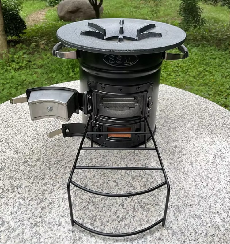 【Popular】Two Doors Firewood Bu – Outdoor Camping Stove Bewertung und Preis