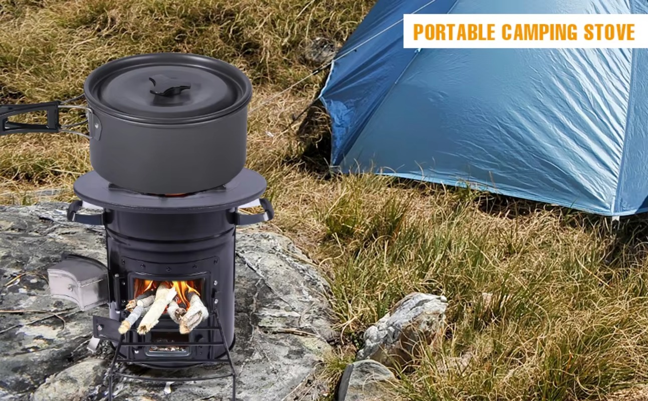 【Popular】Two Doors Firewood Bu – Outdoor Camping Stove Bewertung und Preis