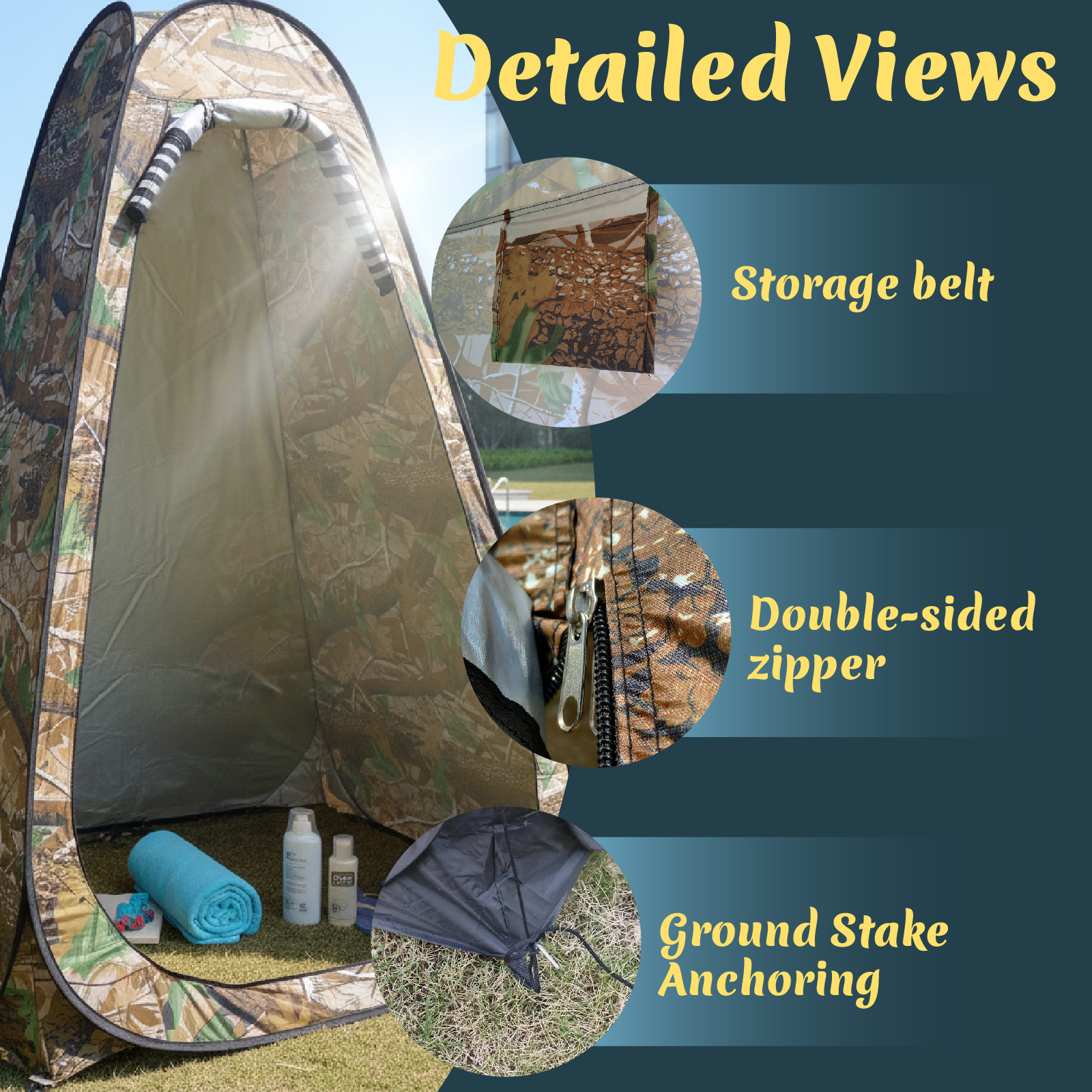Portable Pop-Up Privacy Tent f – Outdoor Camping Toilet Tent Bewertung und Preis