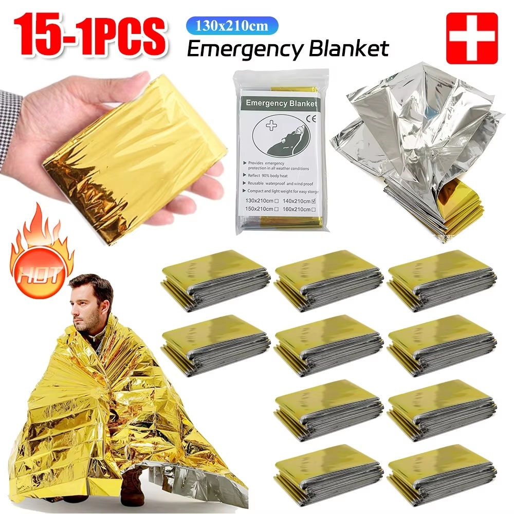 15-1Pcs Emergency Thermal Blan – Outdoor Camping Mat Waterproof Bewertung und Preis